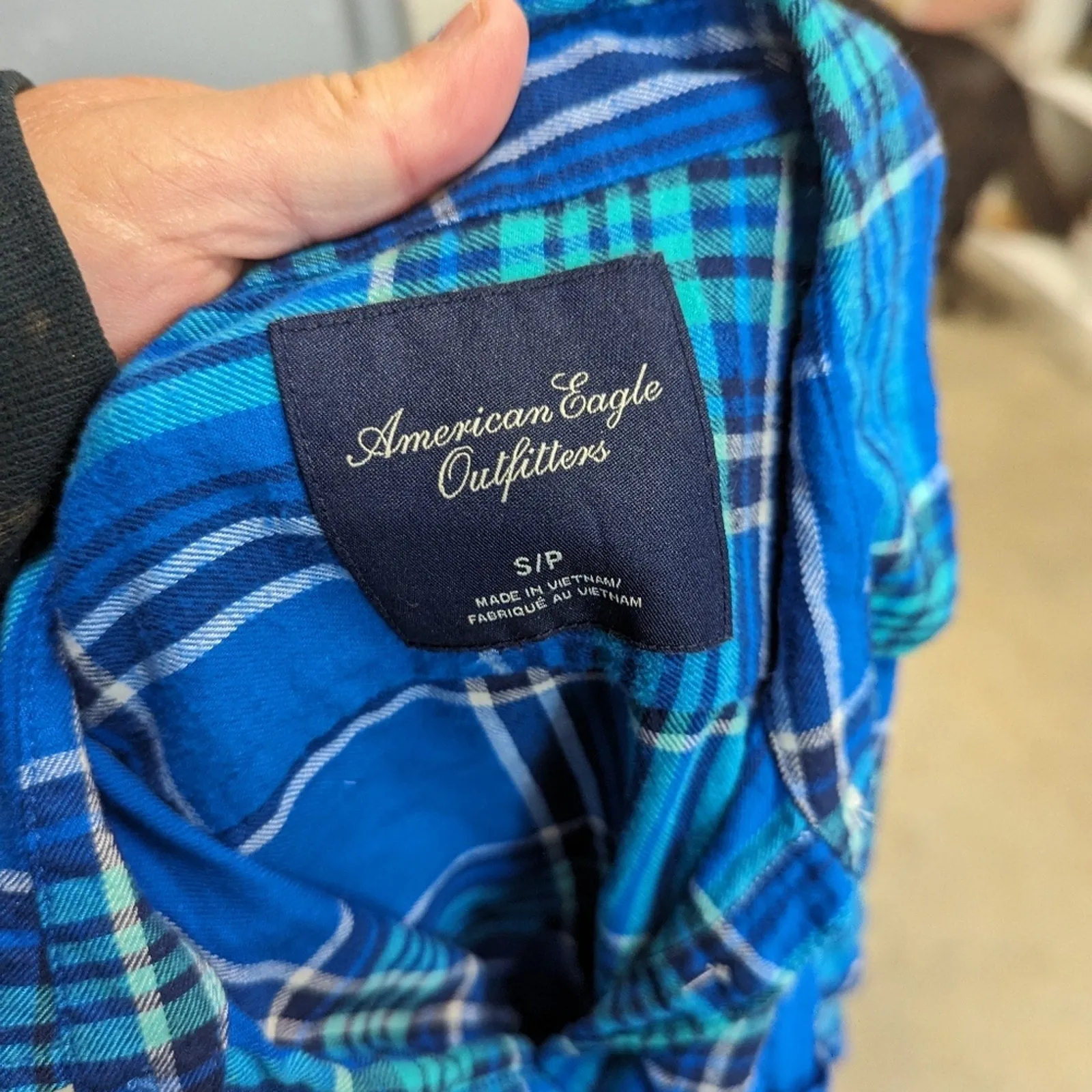 American Eagle Outfitters Plaid Button Front Shirt - Small