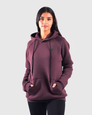 Capital Hoodie Women - Burgundy