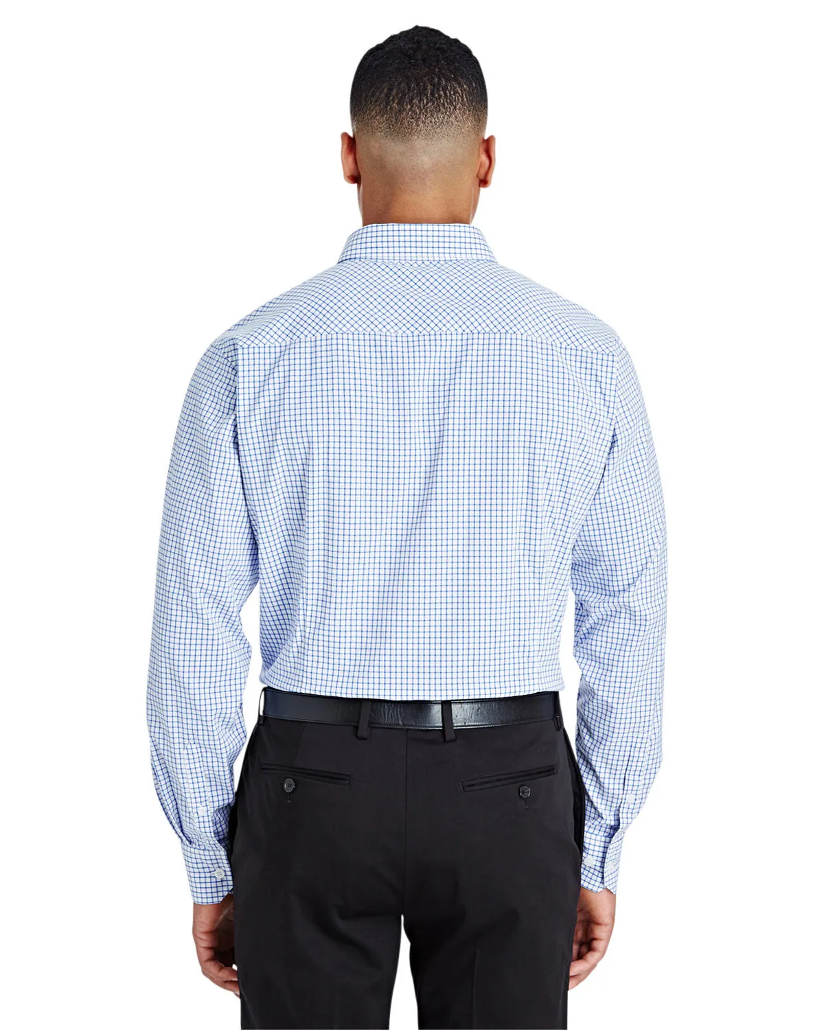 Devon & Jones CrownLux Performance™ Men's Micro Windowpane Shirt