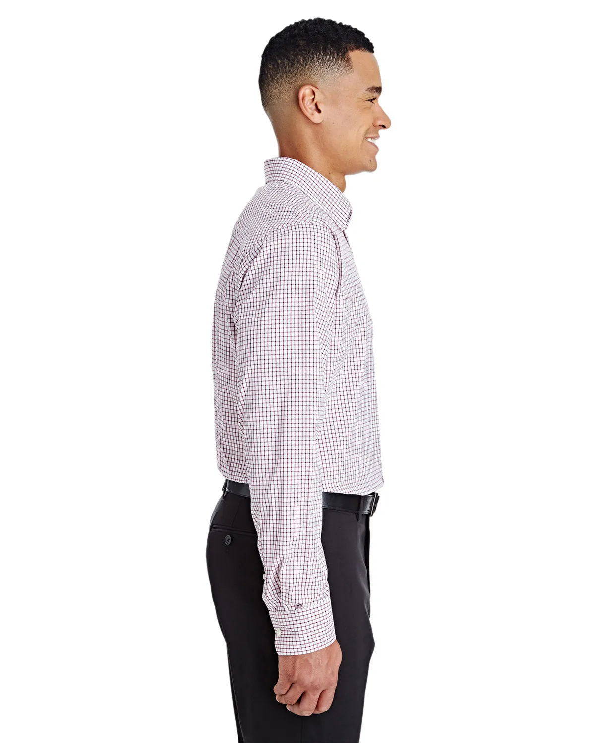 Devon & Jones CrownLux Performance™ Men's Micro Windowpane Shirt