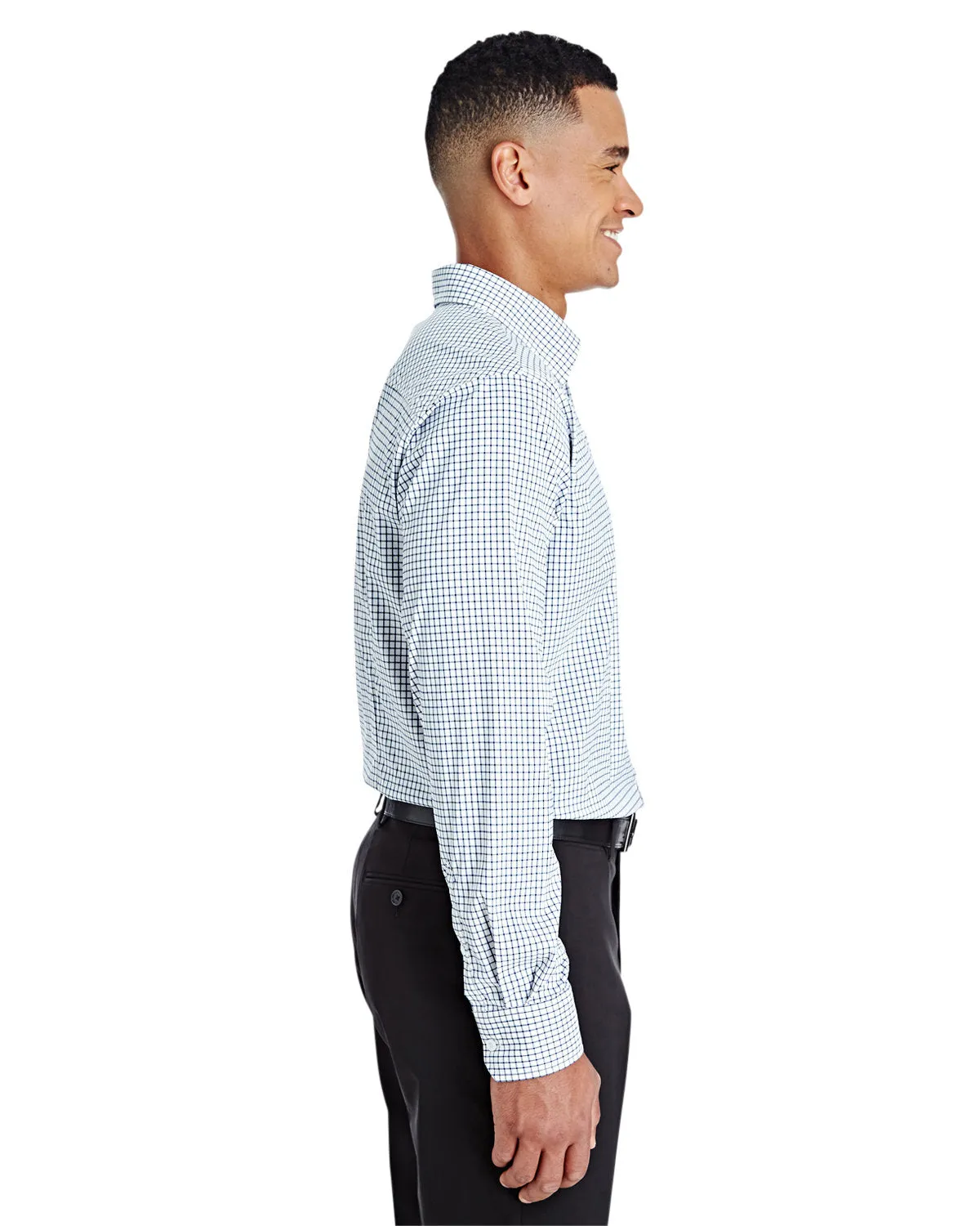 Devon & Jones CrownLux Performance™ Men's Micro Windowpane Shirt