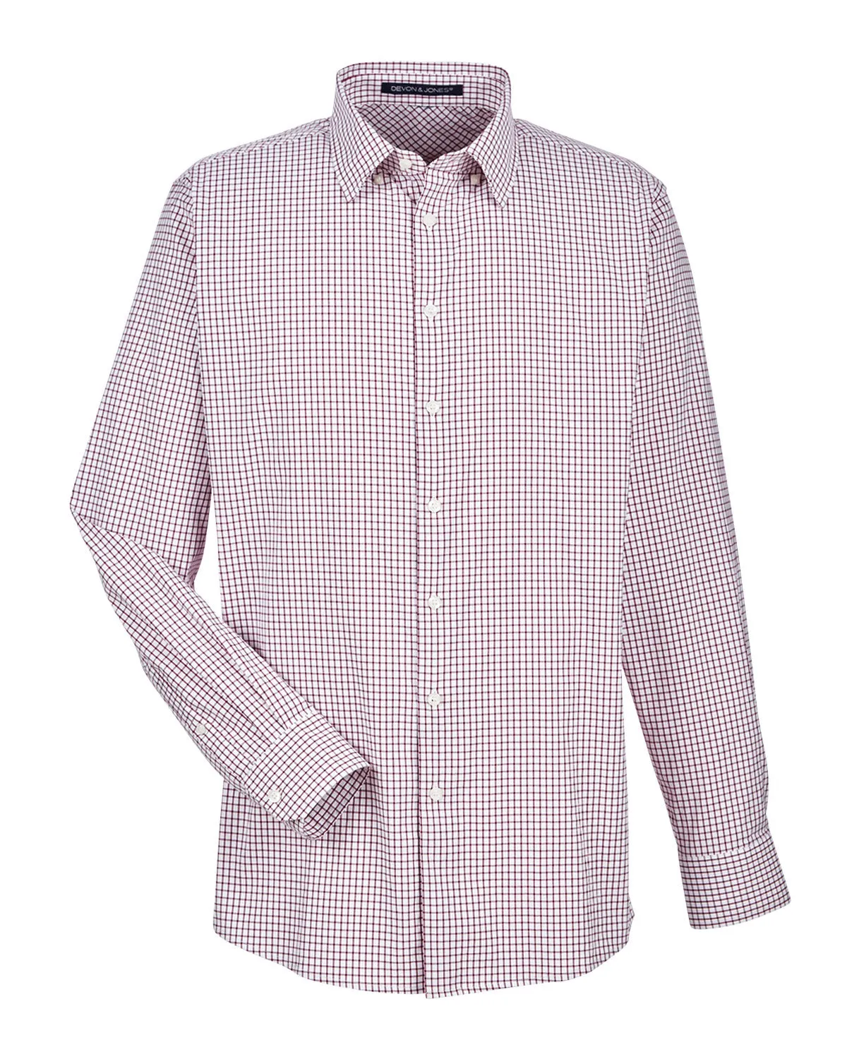 Devon & Jones CrownLux Performance™ Men's Micro Windowpane Shirt