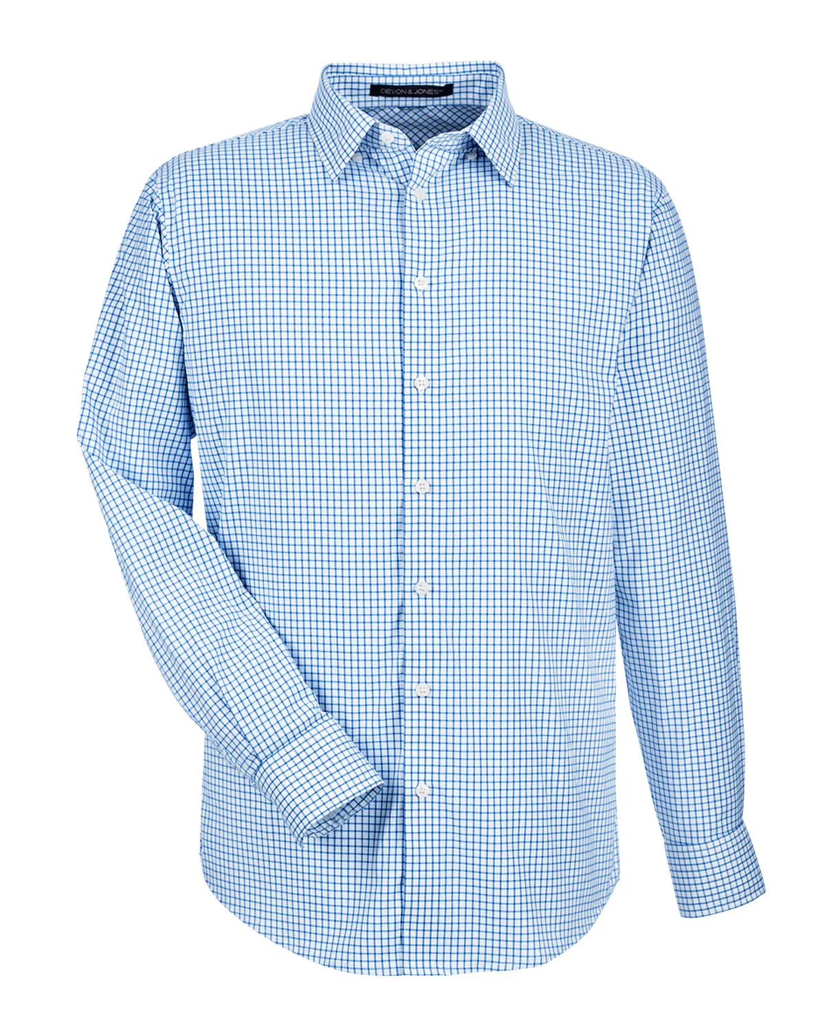 Devon & Jones CrownLux Performance™ Men's Micro Windowpane Shirt
