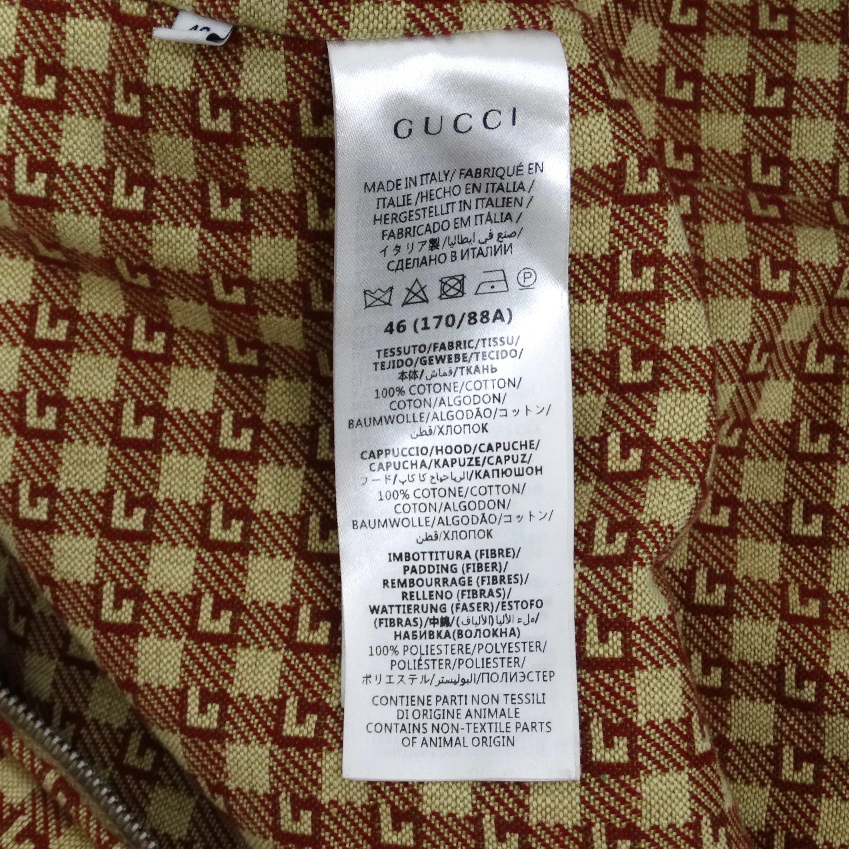 Gucci GG Monogram Hooded Jacket
