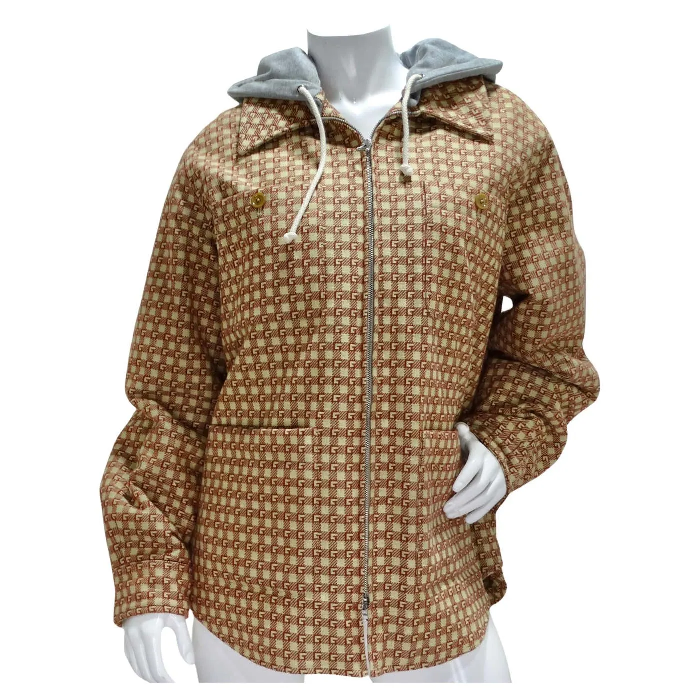 Gucci GG Monogram Hooded Jacket