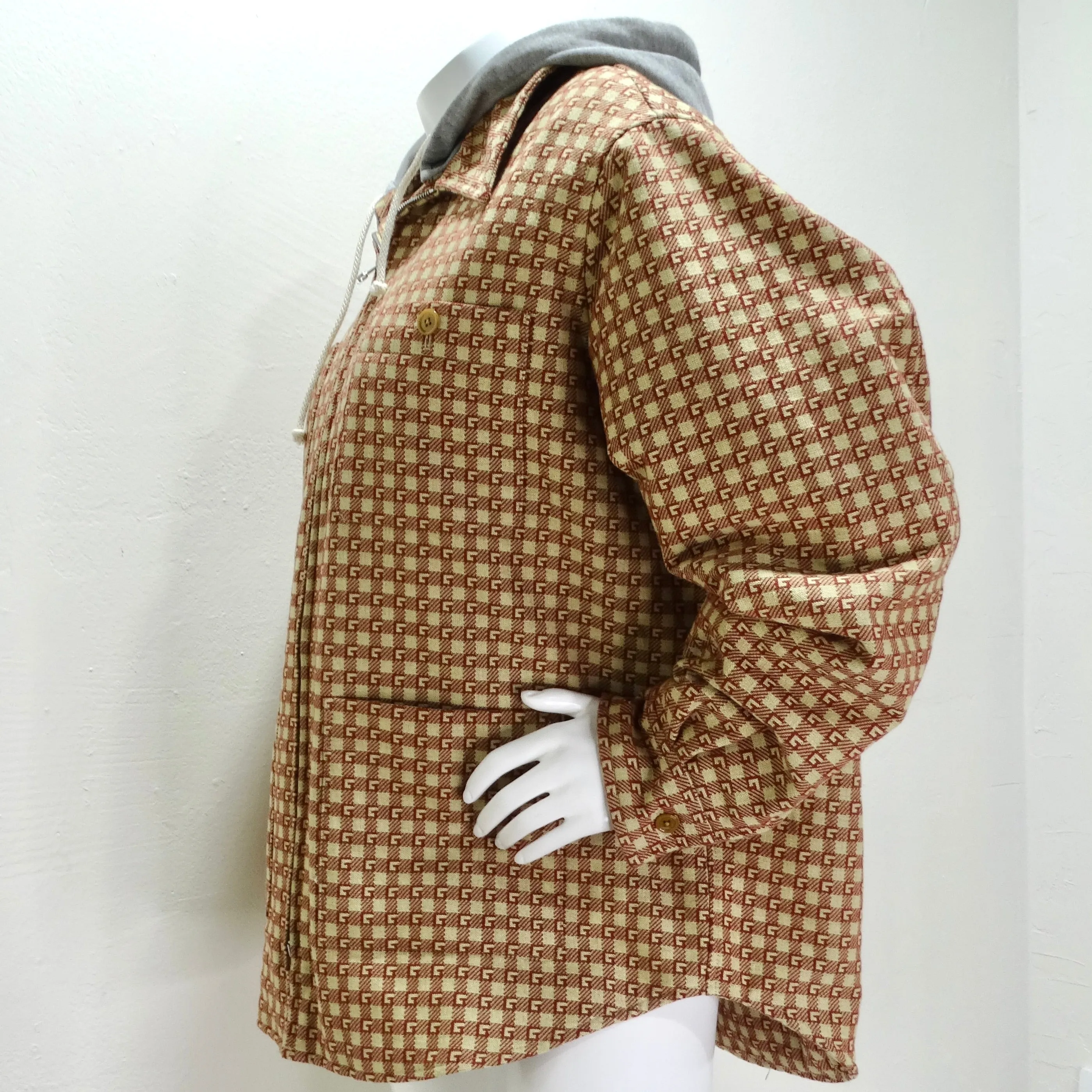 Gucci GG Monogram Hooded Jacket